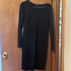 Simple black bodycon dress